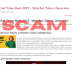 Stripchat token hack scam
